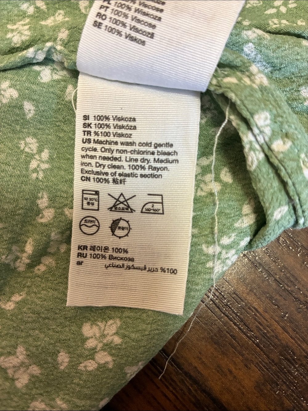 & Other Stories Green Floral Wrap Maxi Dress - Picture 7 of 7